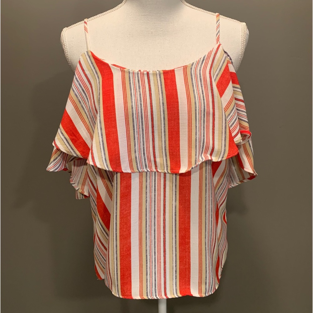 NWOT DO+BE striped top.